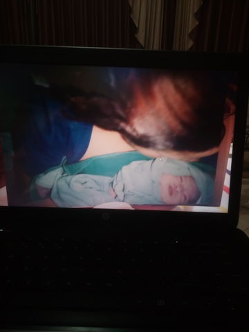 cuando mami me vio por primera vez