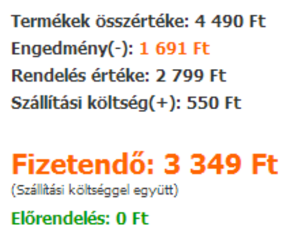 Megrendelés beérkezése