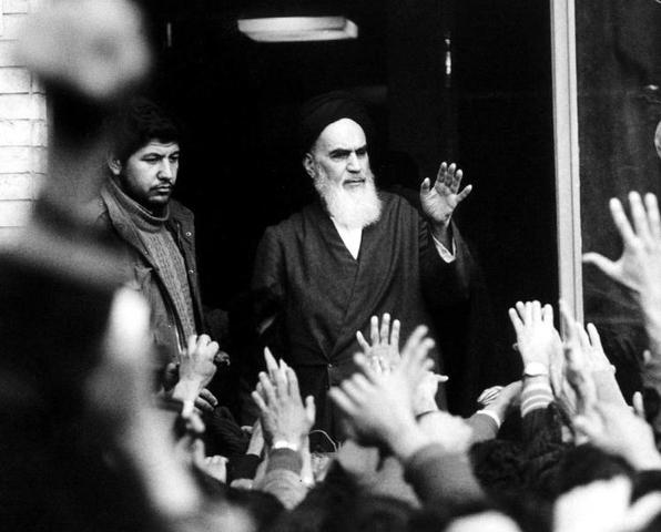 Islamic leader Ayatollah Ruhallah Khomeini