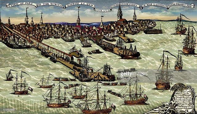 British Troops arrive to Boston