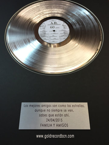 Disco de platino a la Oreja de Van Gogh