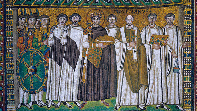 Ravenna,	San	Vitale, Emperor Justinian