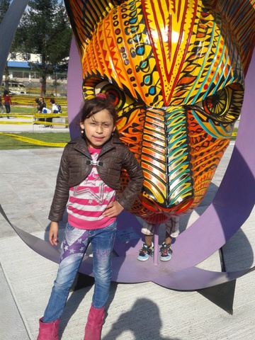 en una feria de arte