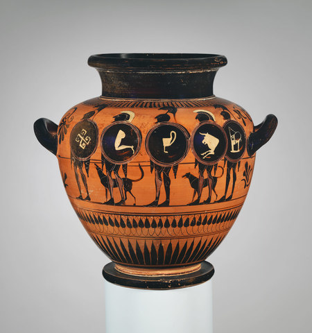 Greek pottery: Terracotta stamnos