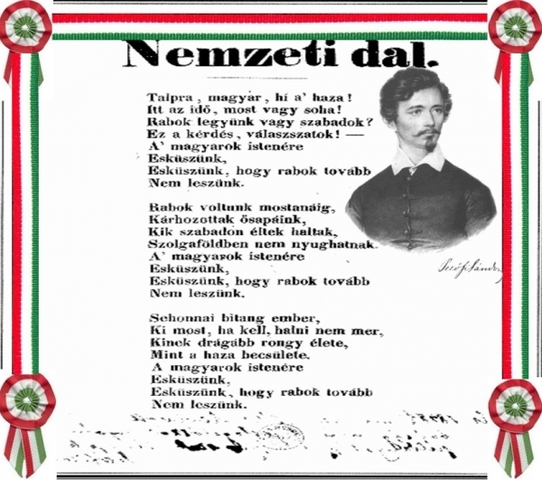 Fiatalok indulnak el a Pilvax kávézóból.