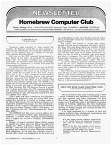 Homebrew Computer Club