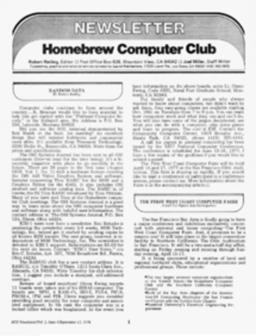 Homebrew Computer Club.