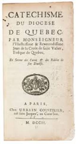 Publication of the Catéchisme du diocèse de Québec