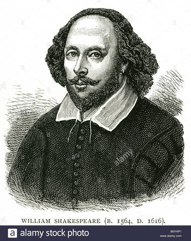 William Shakespear, The Bard of Avon, is born 1564