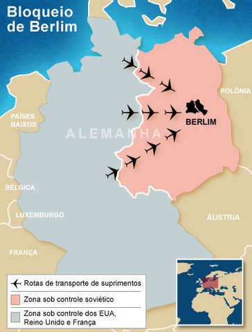 1º bloqueio soviético a Berlim Ocidental