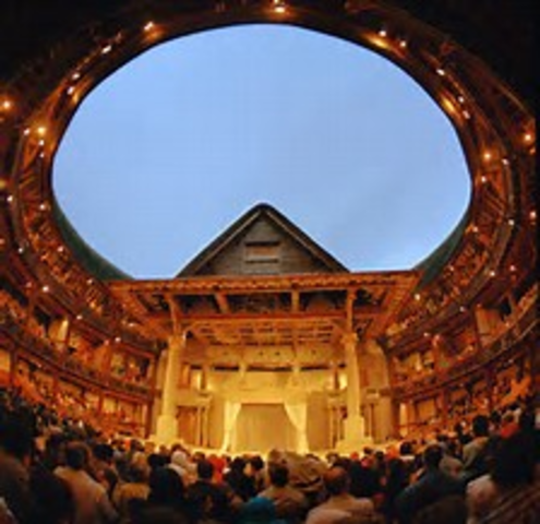 Globe Theatre is built in London