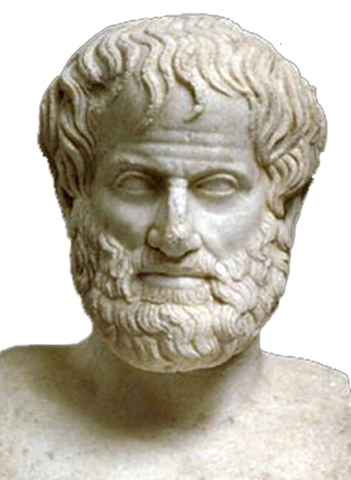 Aristotle teaches of the 4 elements; earth, air, fire & water.