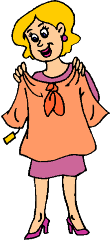 Future: Luisa will buy a blouse