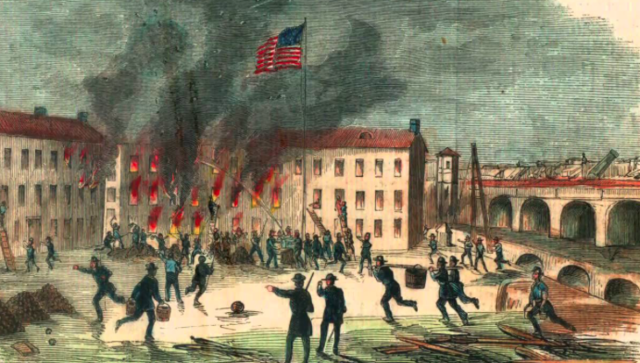 Civil War begins at Fort Sumter Charleston Harbor, SC