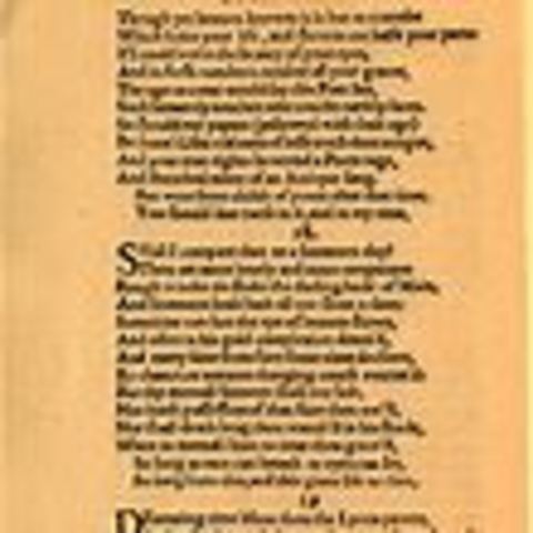 Shakespeare's sonnets are published