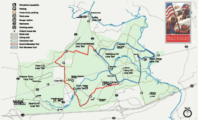 The 1st Battle of Bull Run in Virginia
