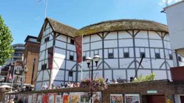 Globe Theatre is built in London