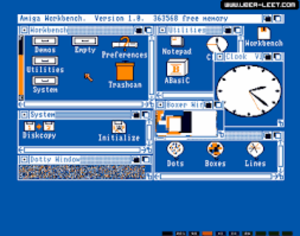 Amiga Intuition y el Workbench