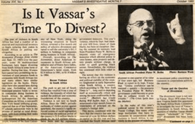 Disinvestment Campaigns at American Colleges