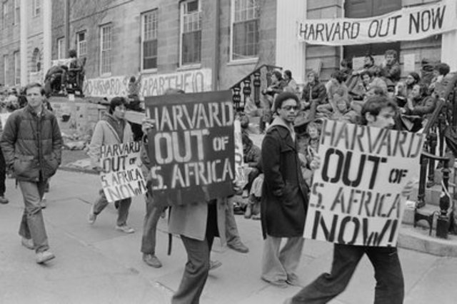Harvard Protests Against Apartheid