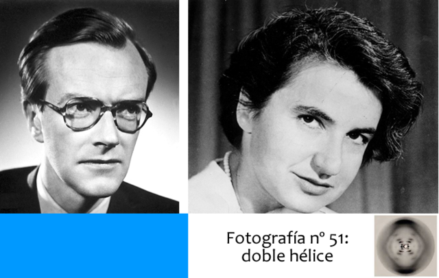 Rosalind Franklin (alumna) con Maurice Wilkins (tutor)