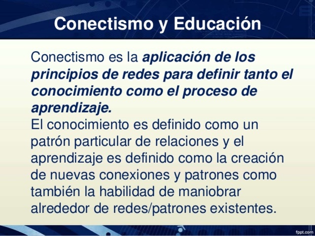 Conectismo y Educación