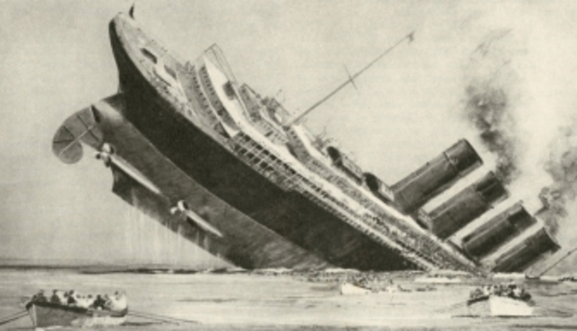 Sinking of the “Lusitania”