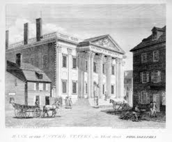 Bank of the United States chartered.