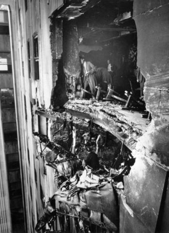 A B-25 bomber crashed into the Empire State Building and killed 13 people