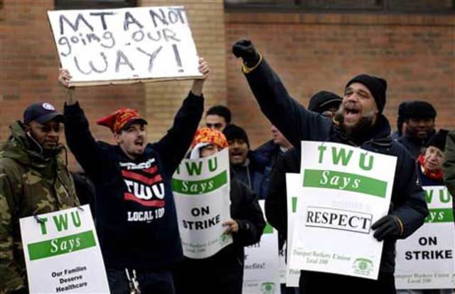 Strike by workers shut down New York City transit system
