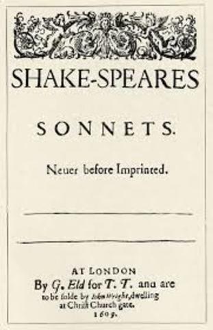 1609 Shakespeare's sonnets are published