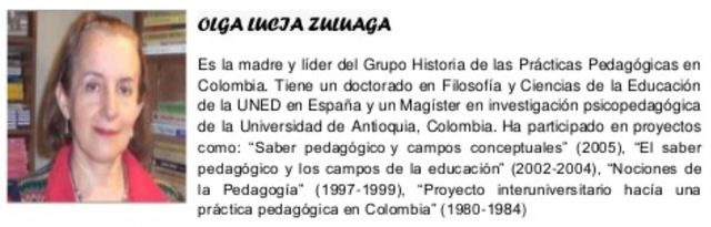 EL SABER PEDAGÓGICO. Olga Lucía Zuluaga.