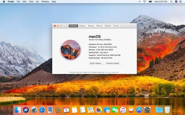 Version 10.13: High Sierra