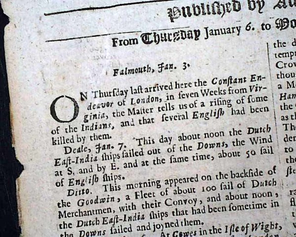 1621 Newspapers are first published in London