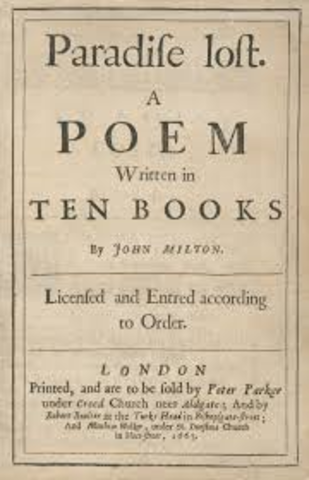 John Milton begins "Paradise Lost"