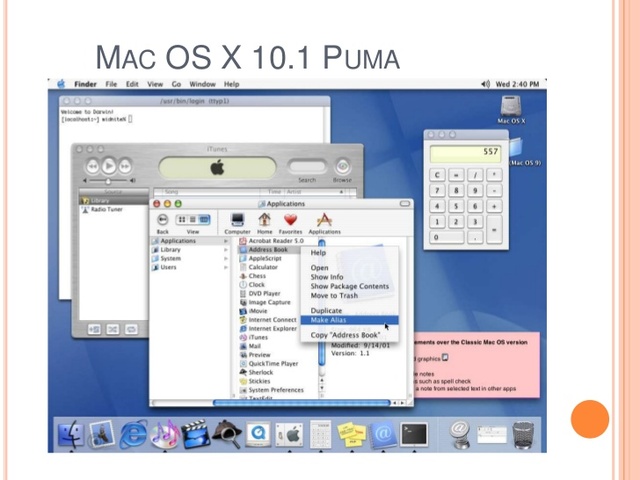Mac Os X 10.1 "Puma"