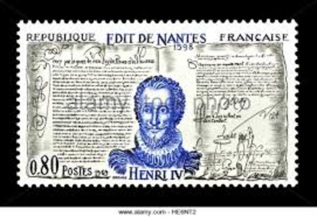 Henry IV issued the Edict of Nantes