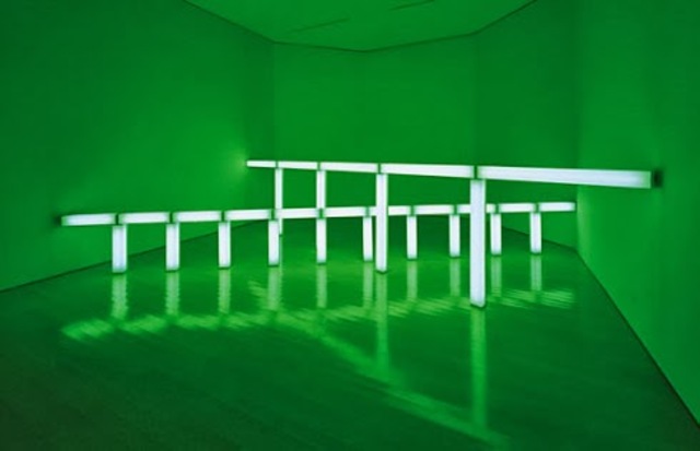 Greens Crossing Greens (Dan Flavin)
