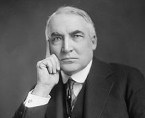 President Harding is elected