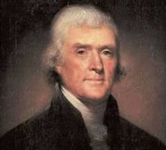 House of Representatives elects Thomas Jefferson President