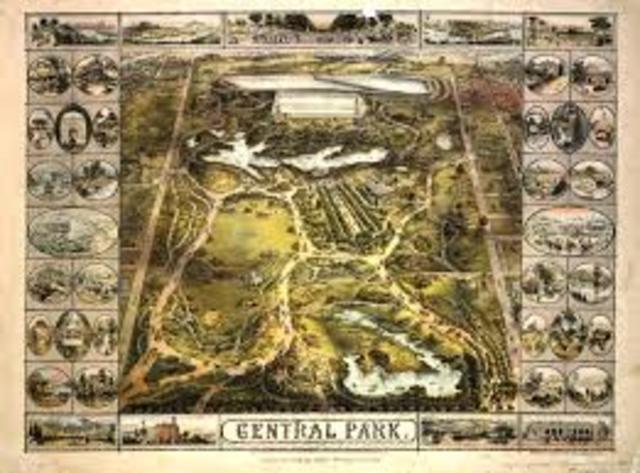 Central Park opens in 1858