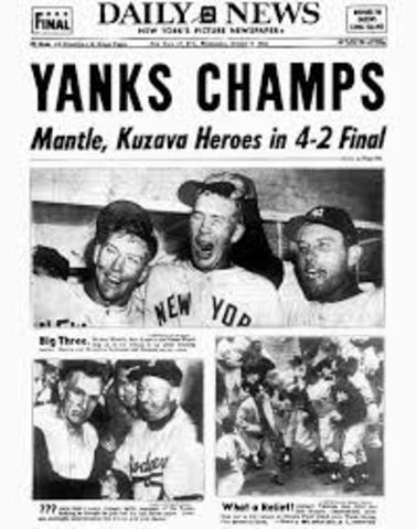 1923 New York Yankees won their 1st World Series championship