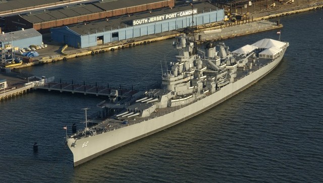 The U.S.S. New Jersey battleship