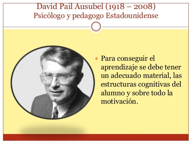 DAVID AUSUBEL (1918 - 2008):