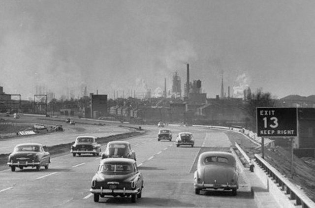 The New Jersey Turnpike opens