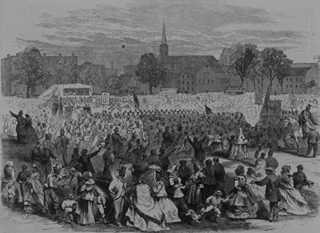 Abraham Lincoln signs a law prohibiting Slavery in District of Columbia.