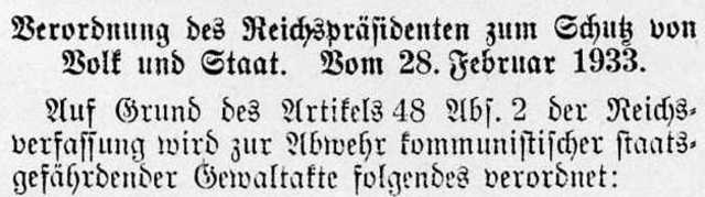 Reichstagsbrandverordnung