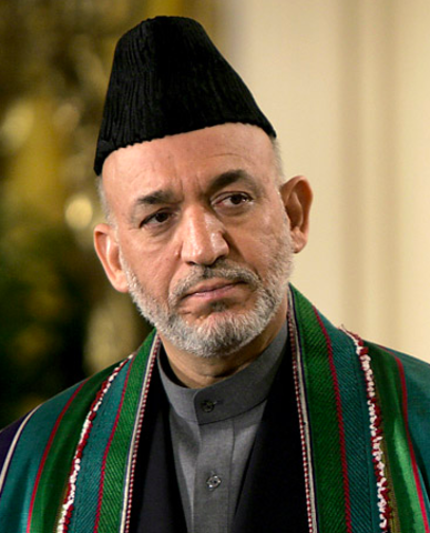 Hamid Karzai Is Elected as President