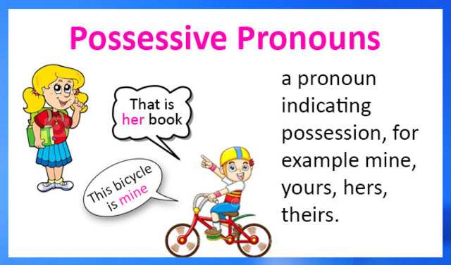 Possessive pronouns