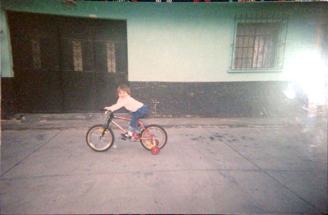 Me regalaron mi primera bicicleta